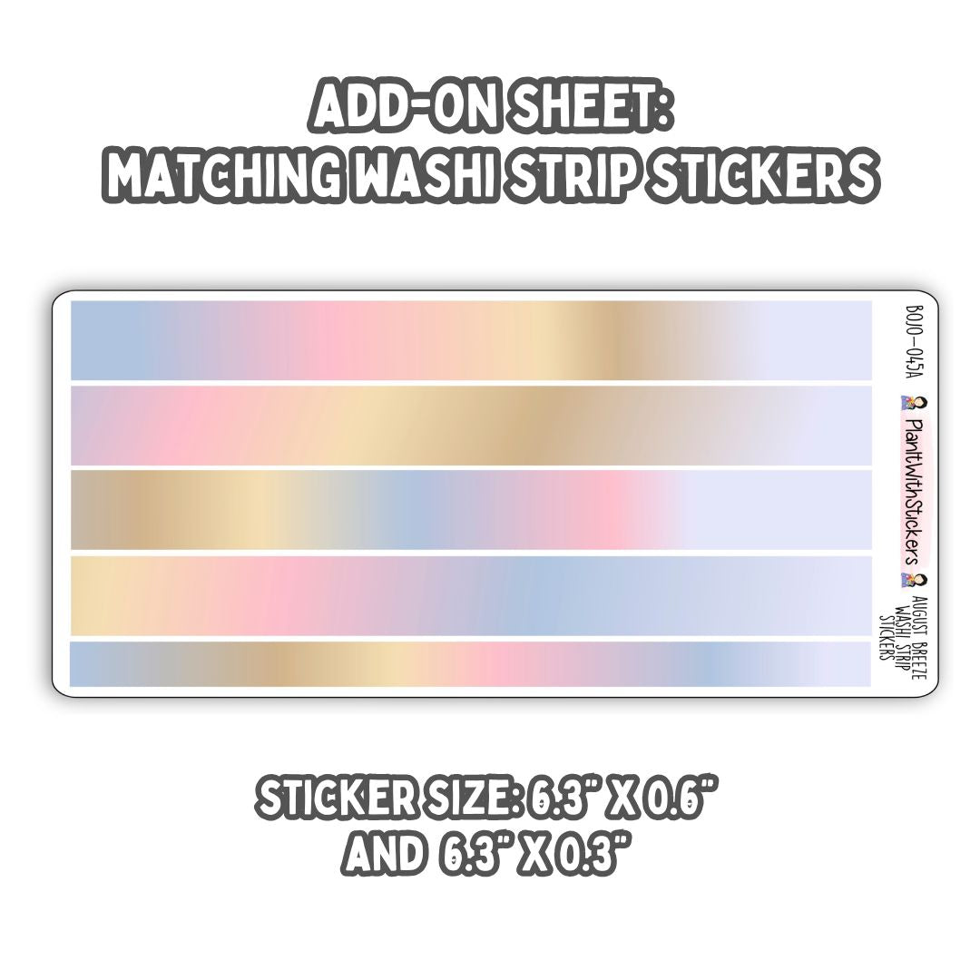 Reading Recap Journaling Stickers – August Breeze (August)