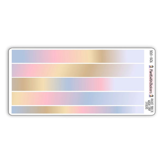 August Breeze Long Washi Strips (August Colours)