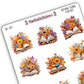 Autumn Floral Flatlay Bookish Decorative Stickers - Fall 2025 Collection