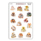 Autumn Books and Bows Bookish Decorative Stickers - Fall 2025 Collection
