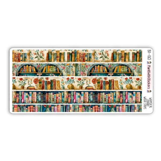 Whimsical Library Washi Strips - Long Strips