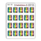 Book Cover Icon Stickers - Rainbow Gradient