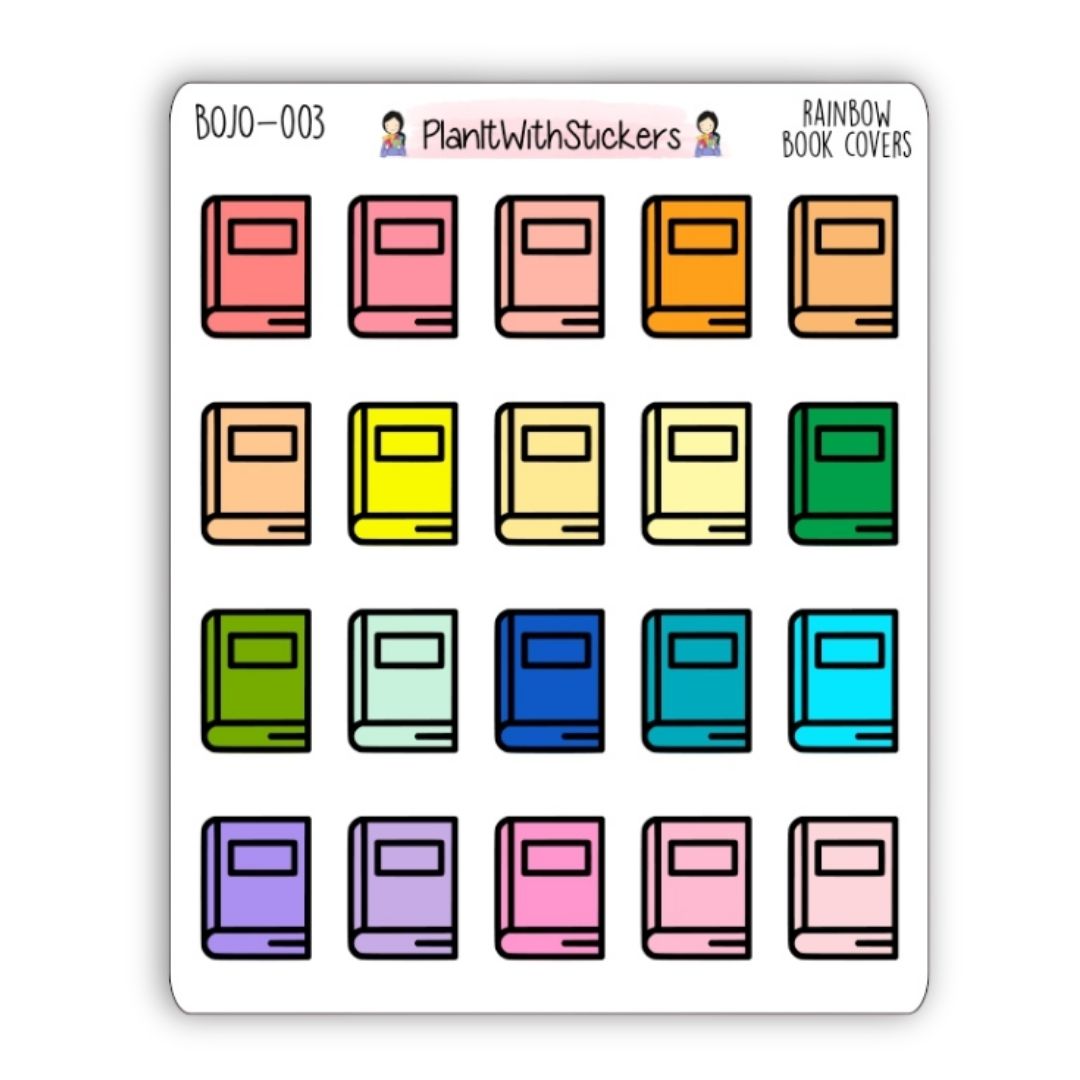 Rainbow Book Cover Icons