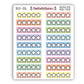 Stars Rating Stickers (Rainbow Background)