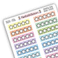 Stars Rating Stickers (Rainbow Background)