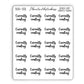 Currently Reading - Bookish Script Stickers