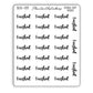 Finished - Bookish Script Stickers