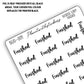 Finished - Bookish Script Stickers