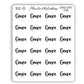 Genre - Bookish Script Stickers