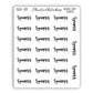 Synopsis - Bookish Script Stickers