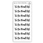 To Be Read list - Bookish Script Stickers