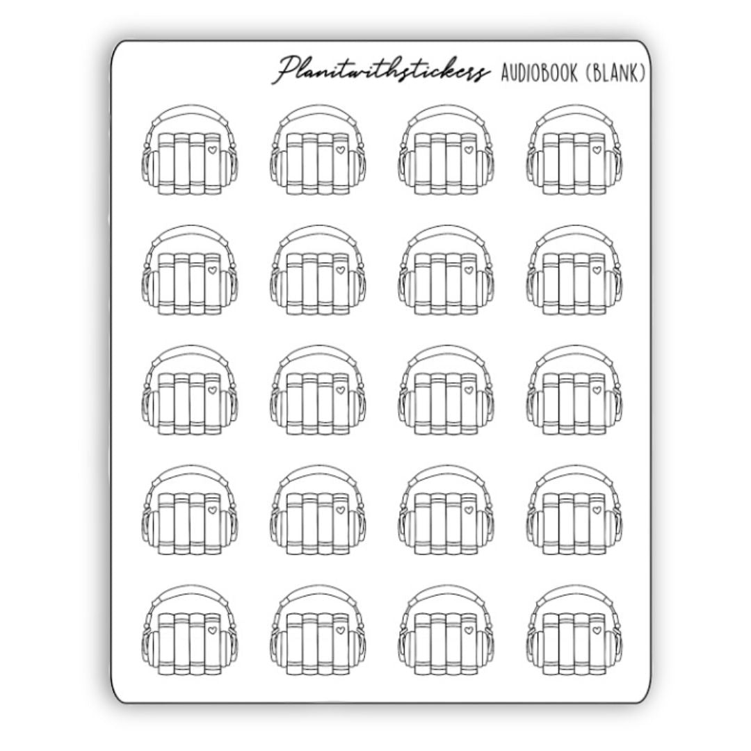 Audiobook Reading Stickers Book Stickers Reading Stickers
