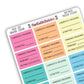 Duo Book Tracker Sticker (2024 Colours) for Currently Reading Book Stickers