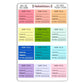 Full Book Tracker Sticker (2024 Colours) for Currently Reading Avid Readers