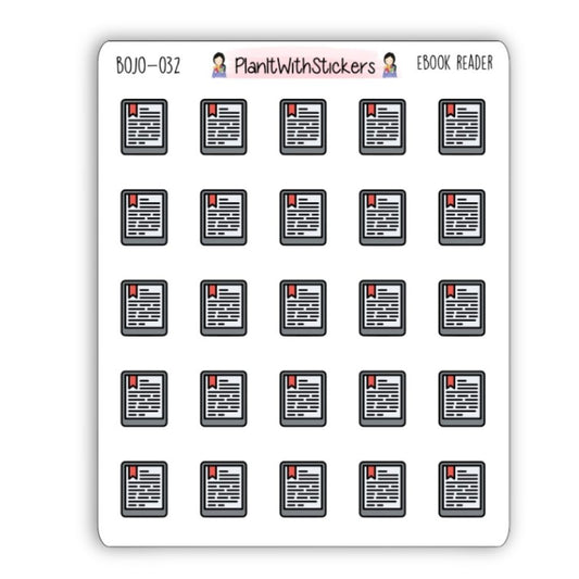 E-Reader Icon Sticker