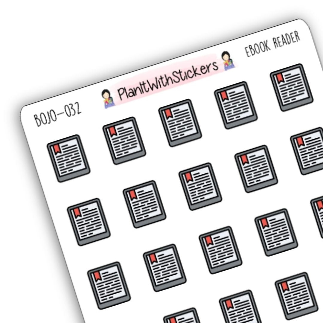 E-Reader Icon Sticker