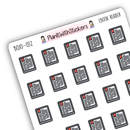 E-Reader Icon Sticker