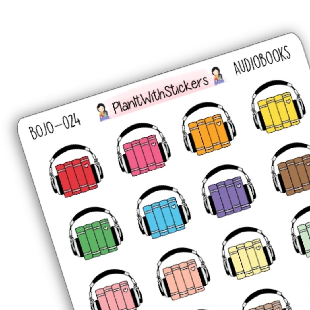 Audiobook Reading Stickers Book Stickers Reading Stickers