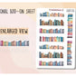 2024 Popsugar Reading Challenge Planner Sticker Kit for Book Planner and Journals