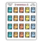 Book Cover Icon Stickers – Summer 2025 Collection