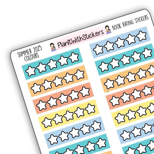 Star Rating Stickers – Summer 2025 Collection
