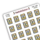 Literary Fiction Book Genre Icon Sticker