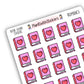 Romance Book Genre Icon Sticker