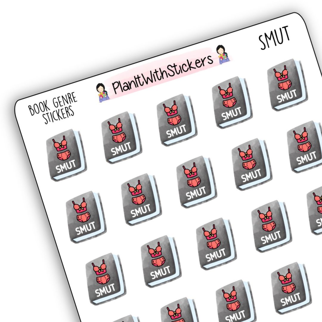 Smut Book Genre Icon Sticker