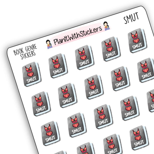 Smut Book Genre Icon Sticker