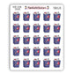 Thriller Book Genre Icon Sticker