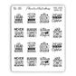 Book Lovers Quote and Phrases Sticker Sheet - VERSION 10