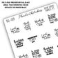 Book Lovers Quote and Phrases Sticker Sheet - VERSION 5
