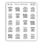 Book Lovers Quote and Phrases Sticker Sheet - VERSION 6