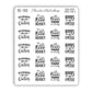 Book Lovers Quote and Phrases Sticker Sheet - VERSION 8
