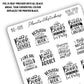 Book Lovers Quote and Phrases Sticker Sheet - VERSION 9