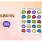 Fantasy Fanatics Bookish Bubbles Reading Review Sticker - Mixed