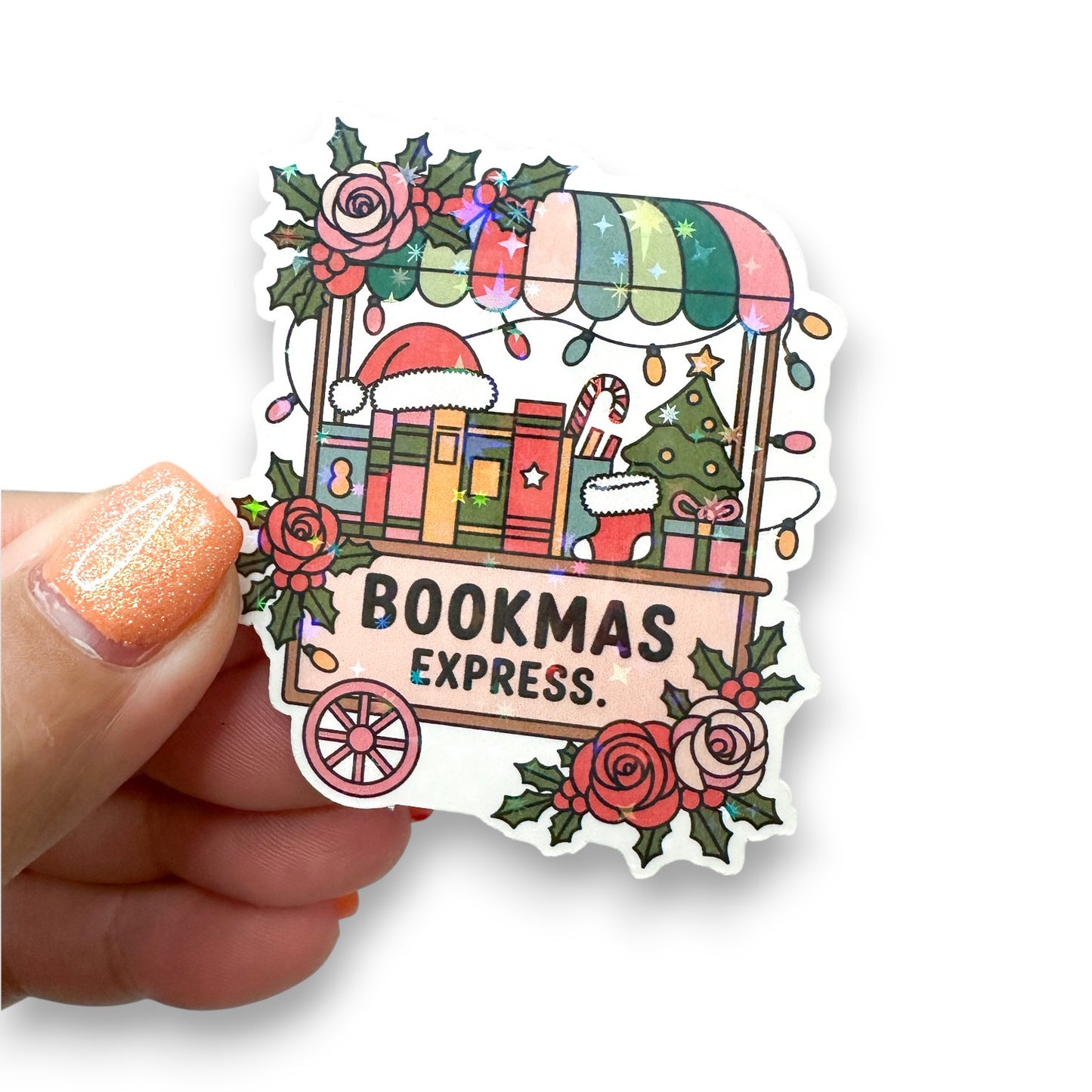 Bookmas Express Die Cut Sticker