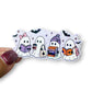 Books And Backpack Ghost Friends Holographic Diecut