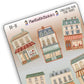 Cobblestone Book Store Front Deco Stickers