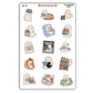 Cozy Bookworm Ghostie Sticker Sheet