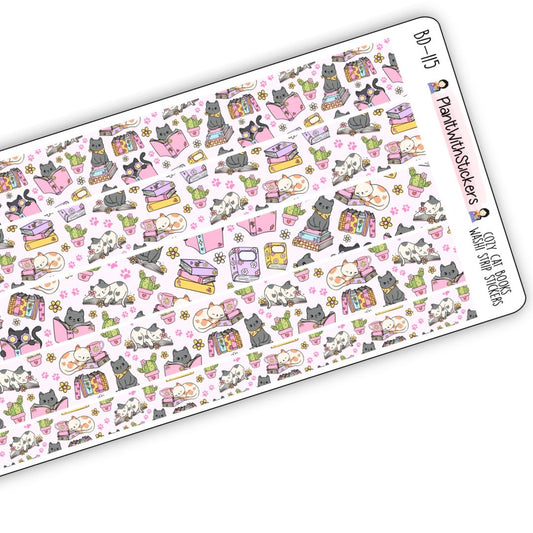 Cozy Cat Books Long Washi Strips