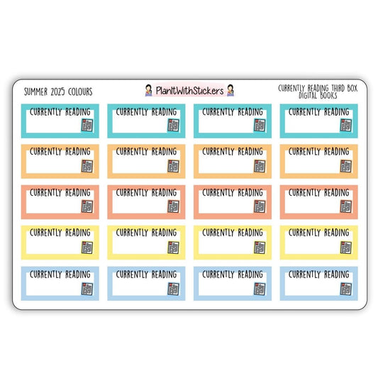 Currently Reading (Digital Book) Stickers – Summer 2025 Collection