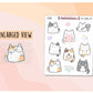 Cute Spring Cat Deco Stickers
