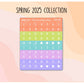 Date Dots - Spring 2025 Colours