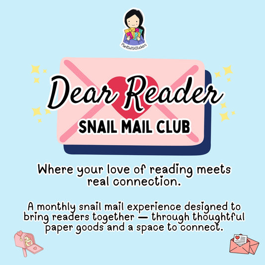 Dear Reader Monthly Snail Mail Club | Free Shipping |