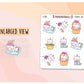 Dreamy Unicorn Cat Deco Stickers
