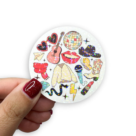 Eras Icons Circle Vinyl Sticker – The Showgirl Collection