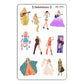 Eras Performance Outfits Sticker Sheet