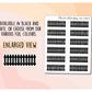 Fence Silhouette Header/Banner Deco Sticker Sheet for Planners