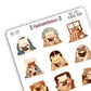 Fall Cozy Reading Bears Deco Stickers